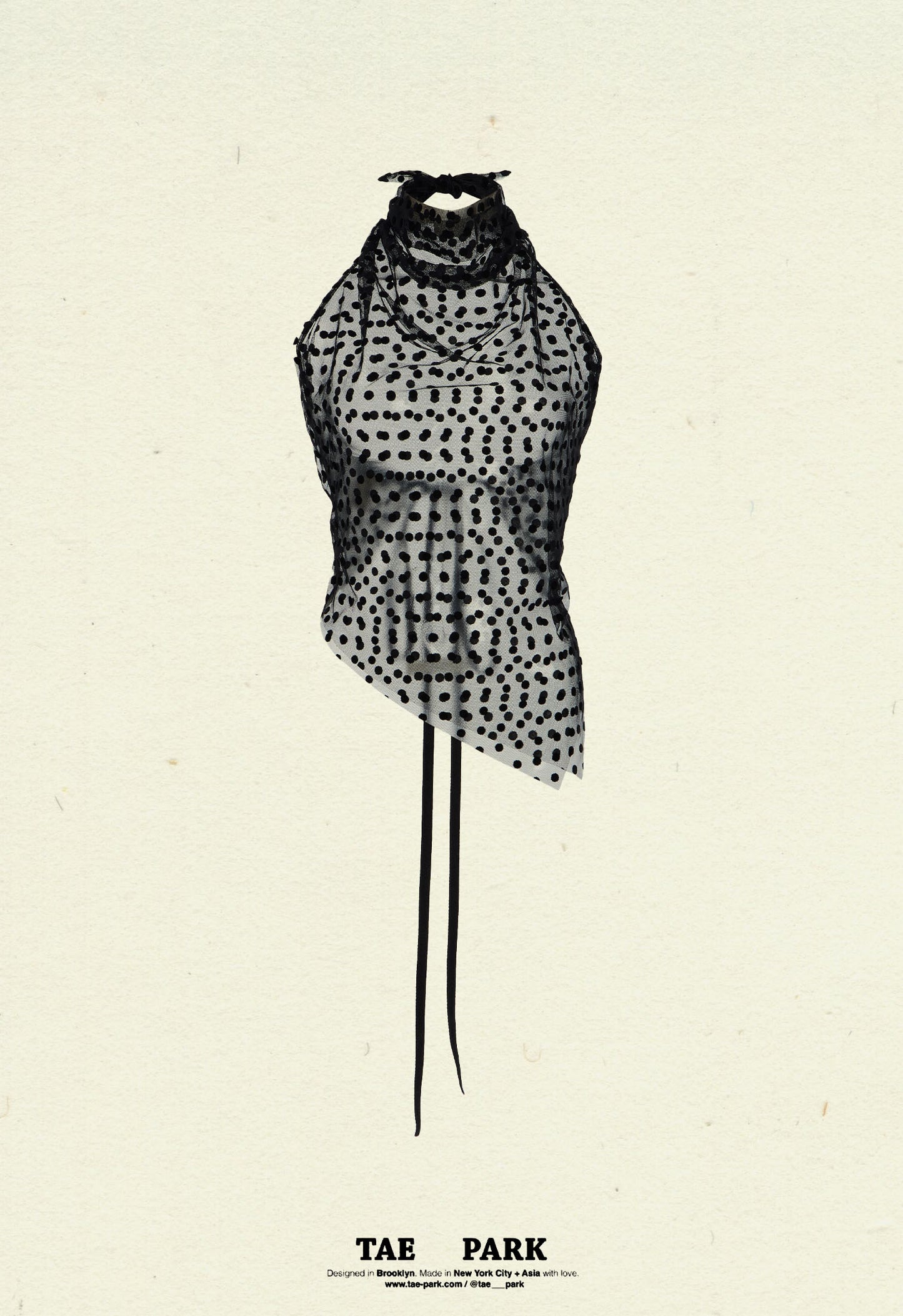 Polka Dot Mesh Kite Top