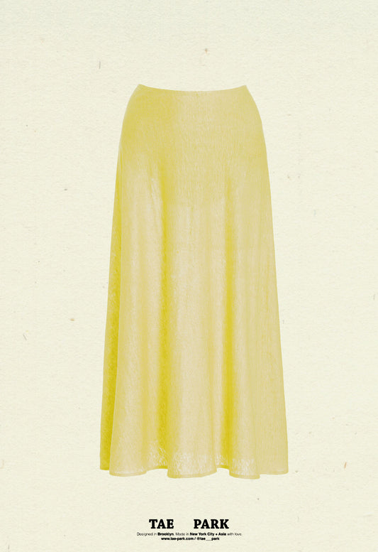 Flowy Linen Knit Skort Sunflower