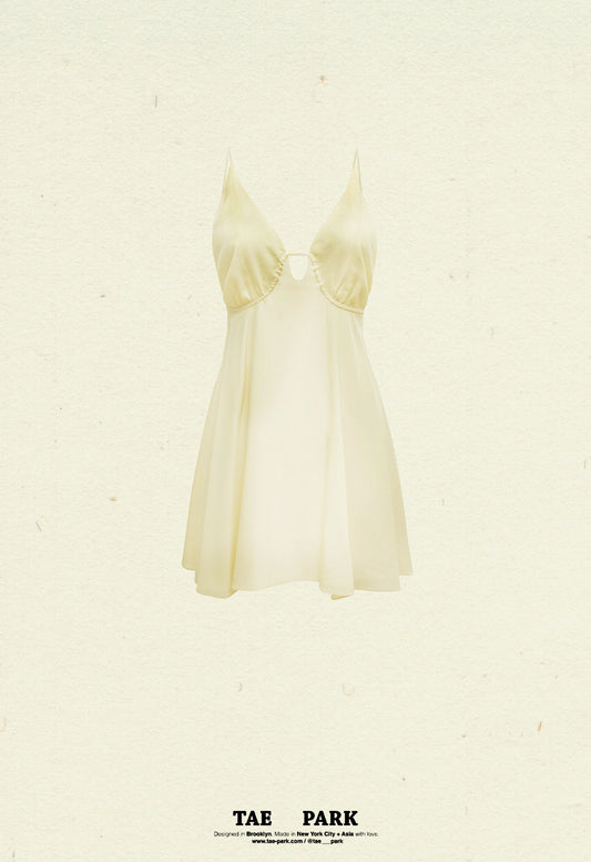 Mini String Dress Ivory