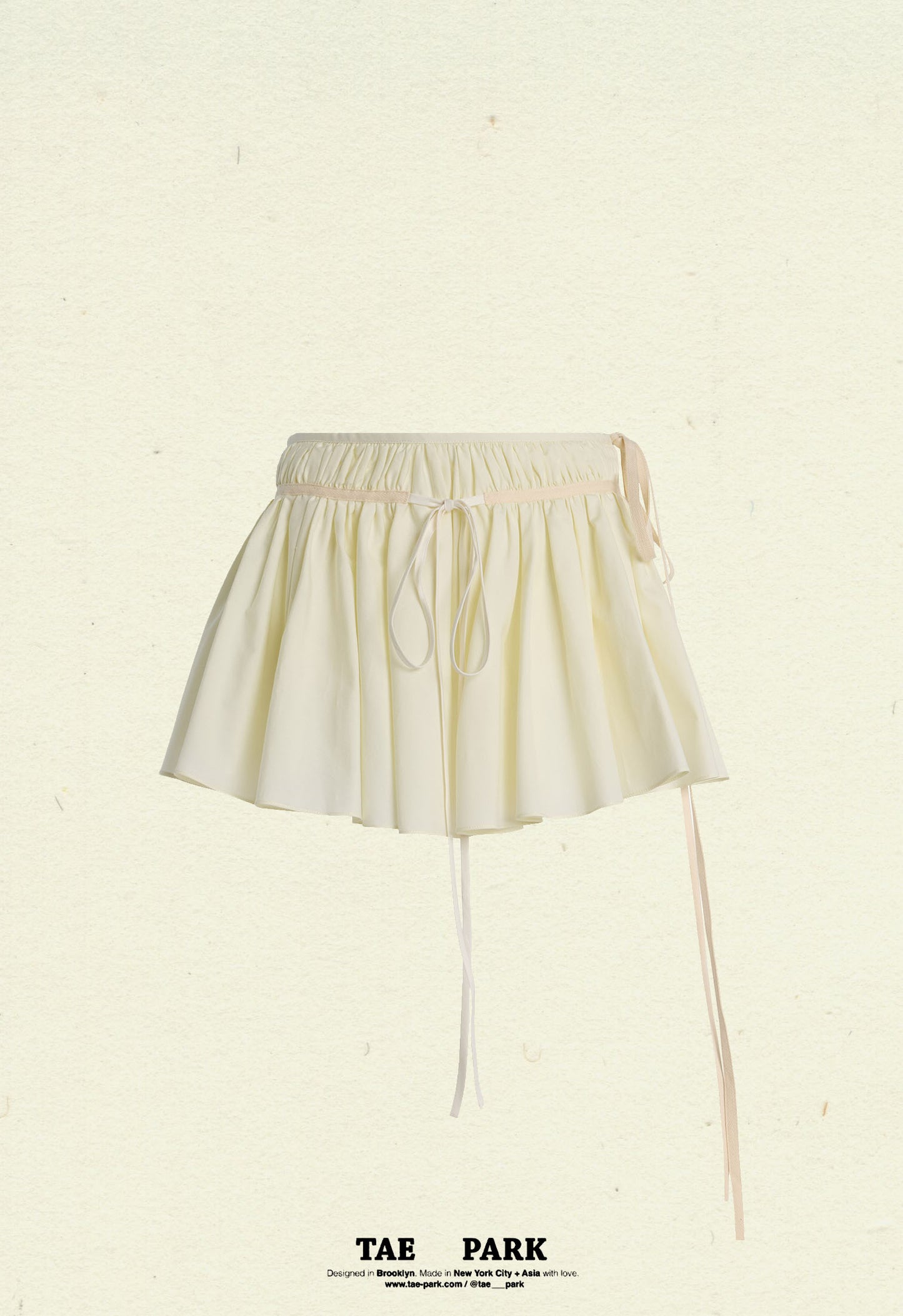 Mini Volume Skort Ivory