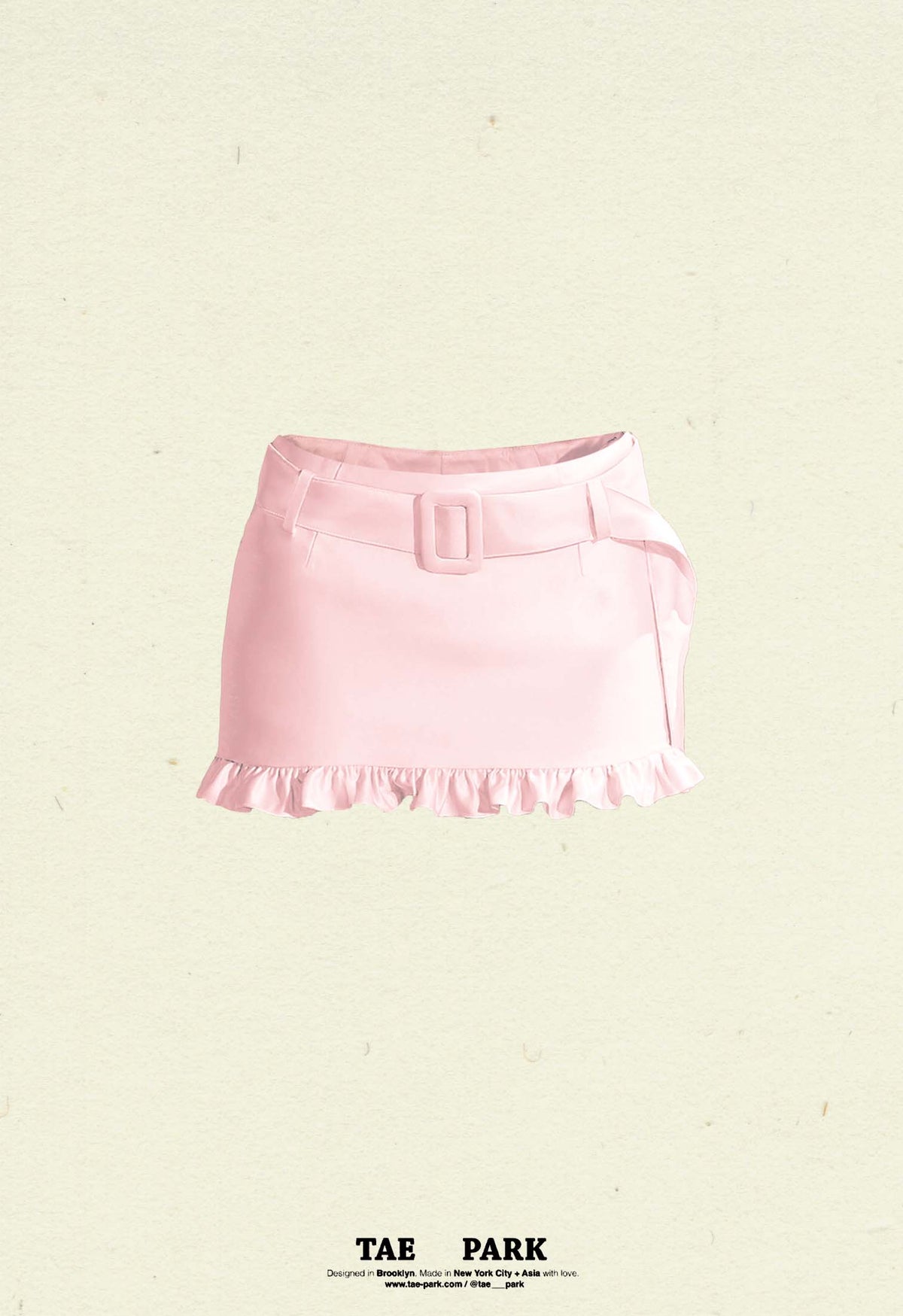 Mini Ruffle Skort Powder Pink