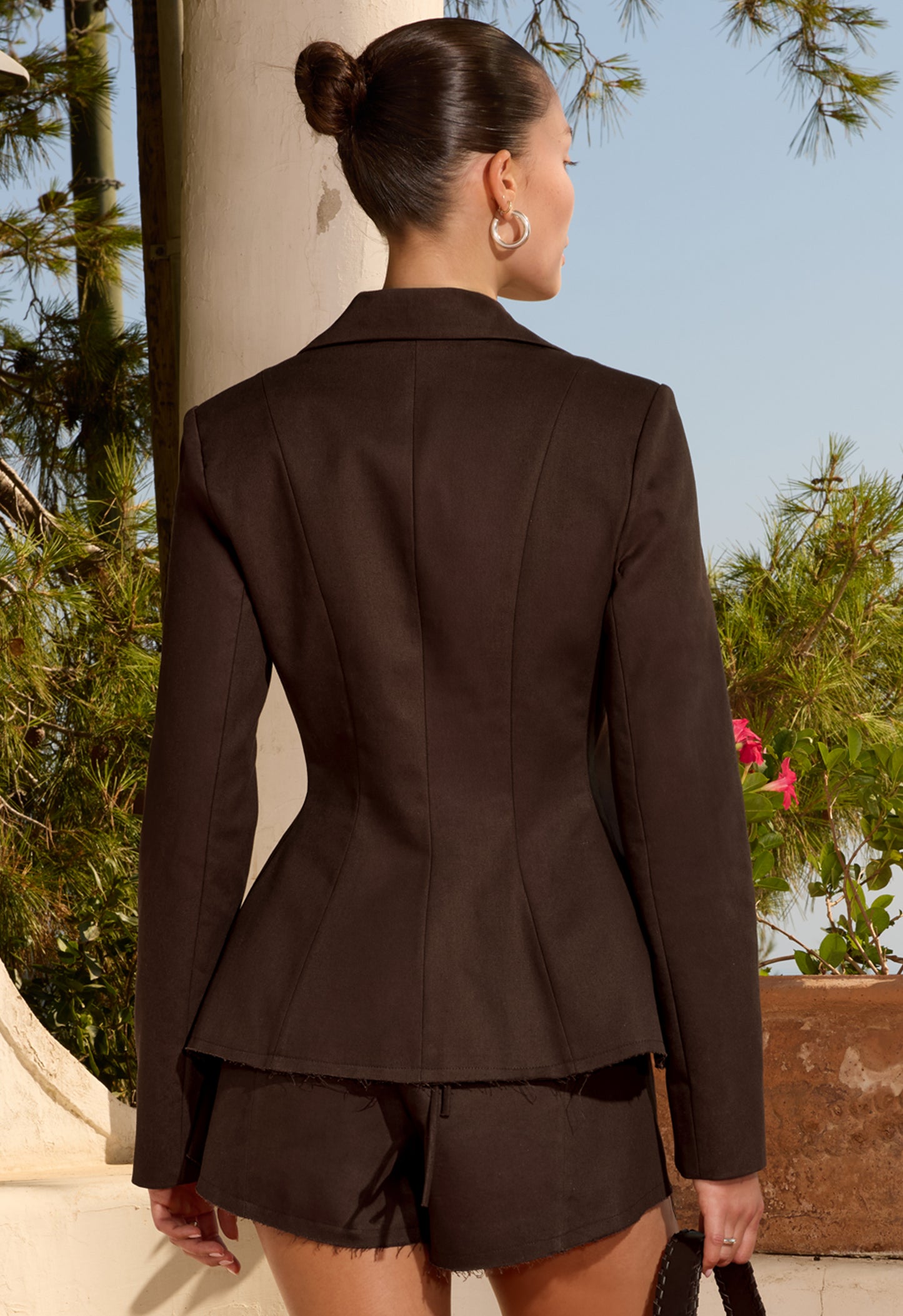 Sculpted Blazer Chocolate