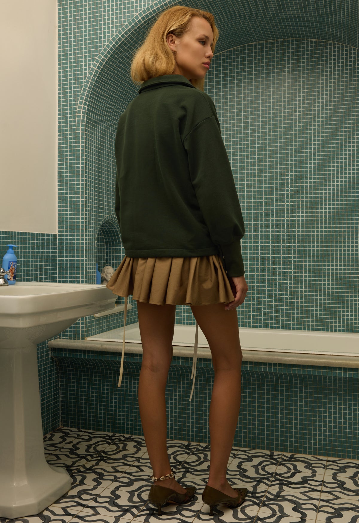 Zip Up Sweatshirt Hunter Green