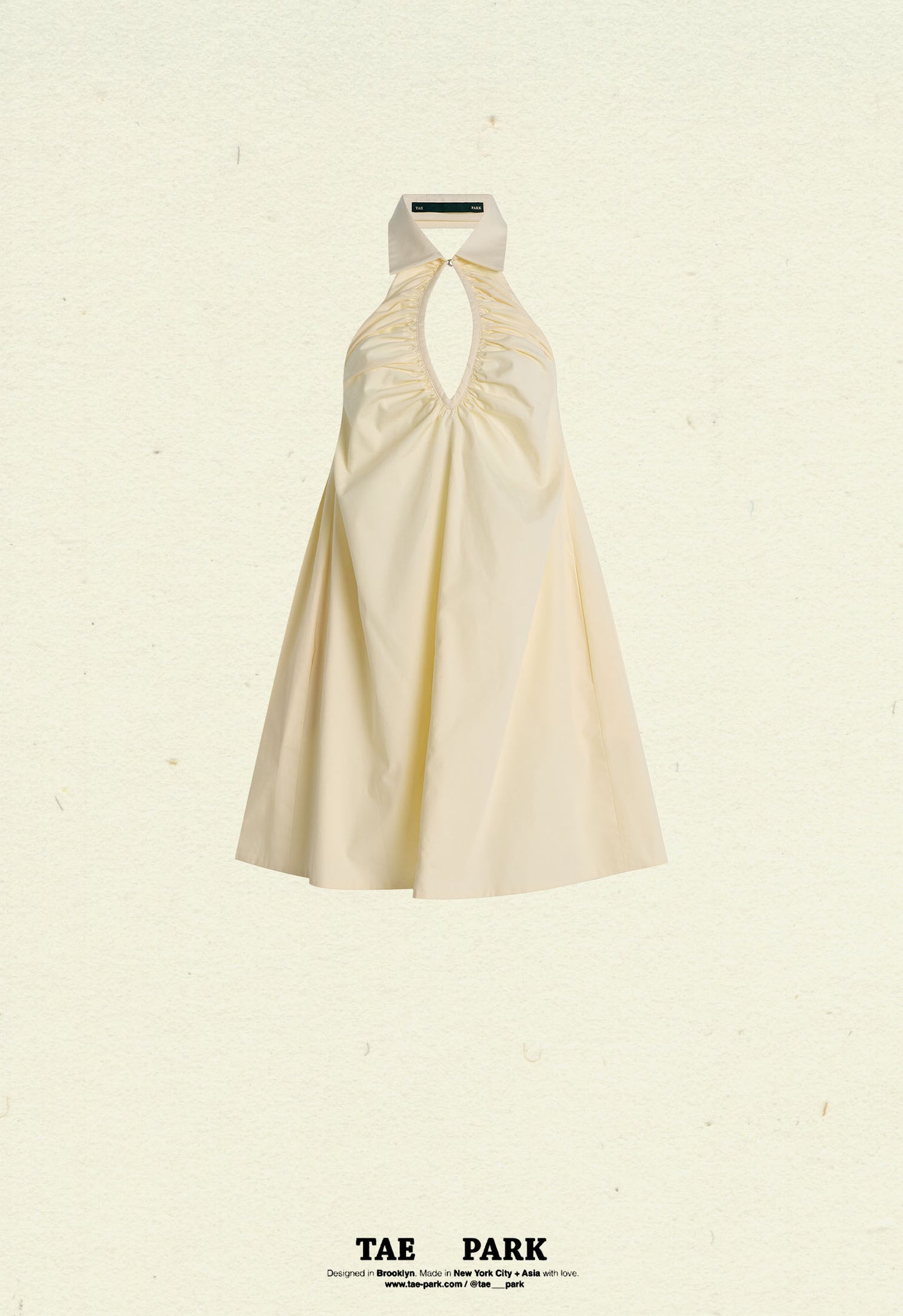 Ruched Halter Balloon Dress Mini