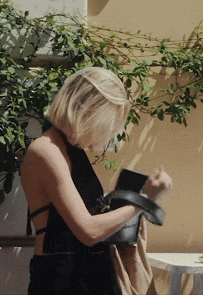 Chiffon Wrap Top Black