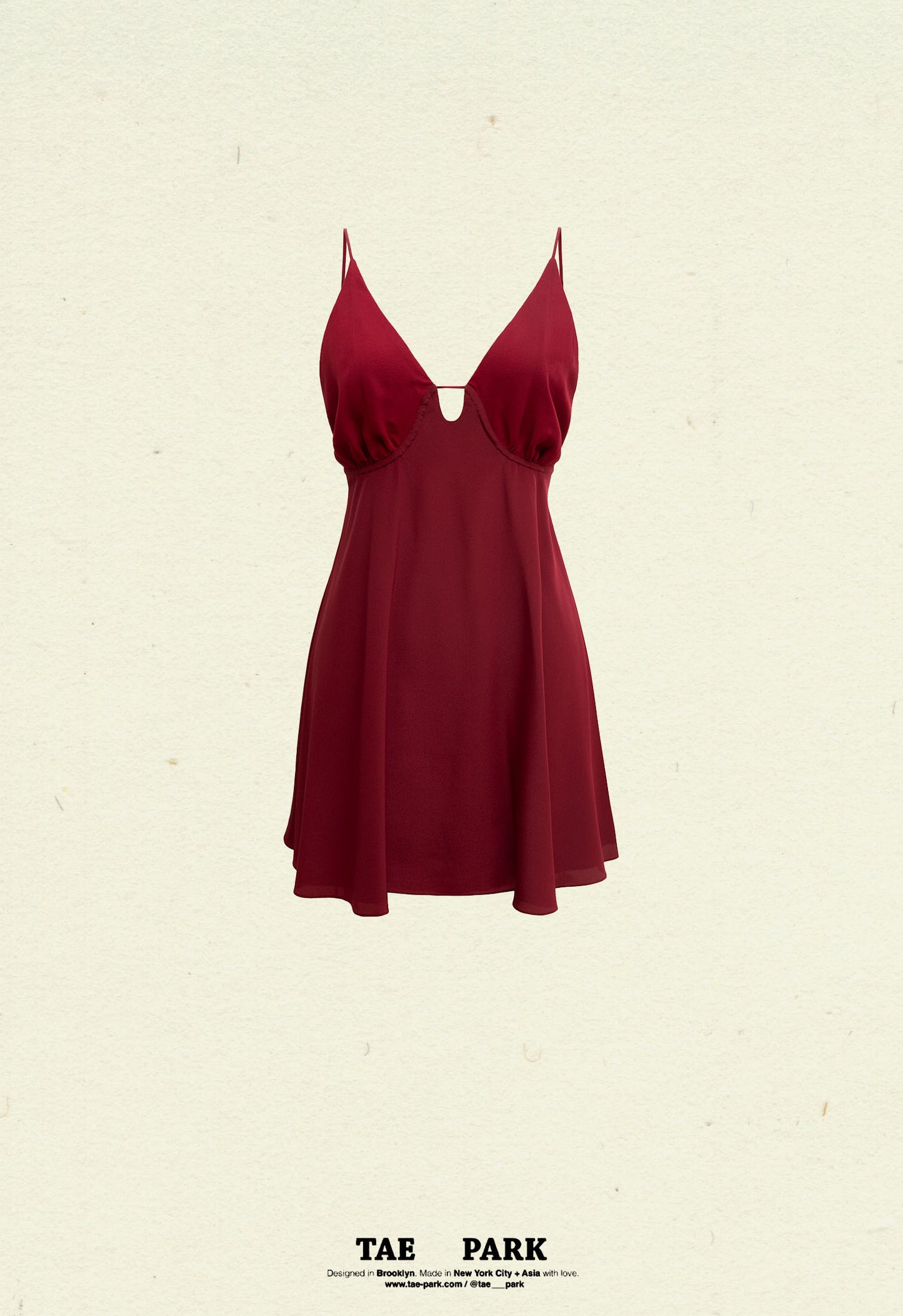 Mini String Dress Wine