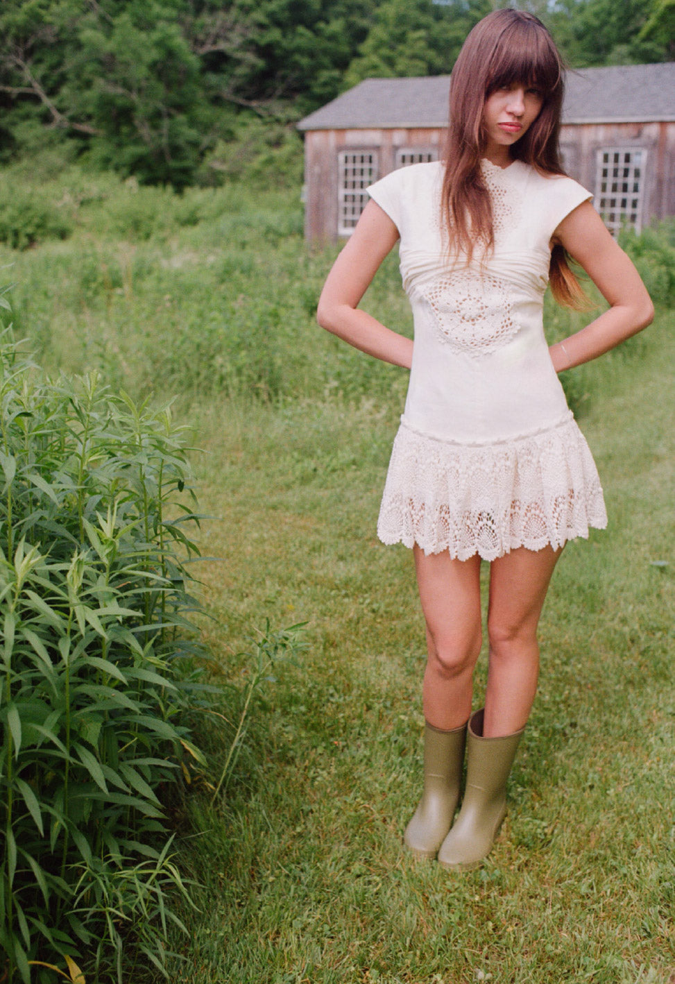Doily Mini Dress