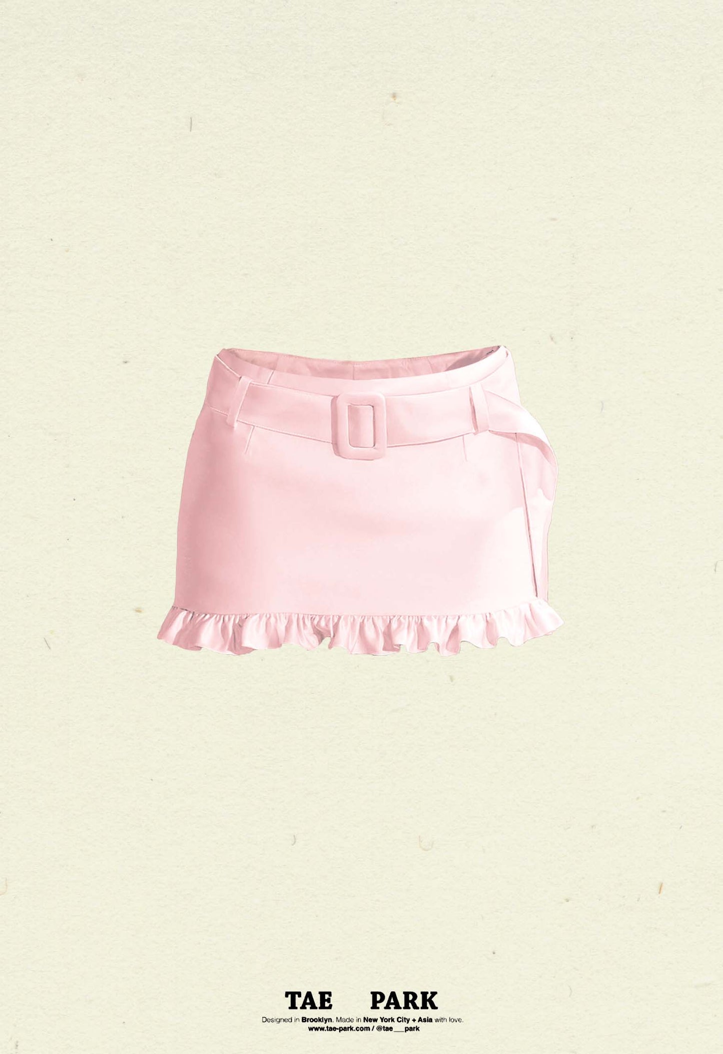 Mini Ruffle Skort Powder Pink
