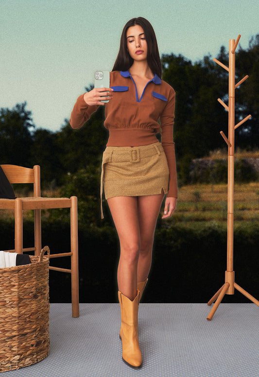 Mini Venus Skort Twill Gold