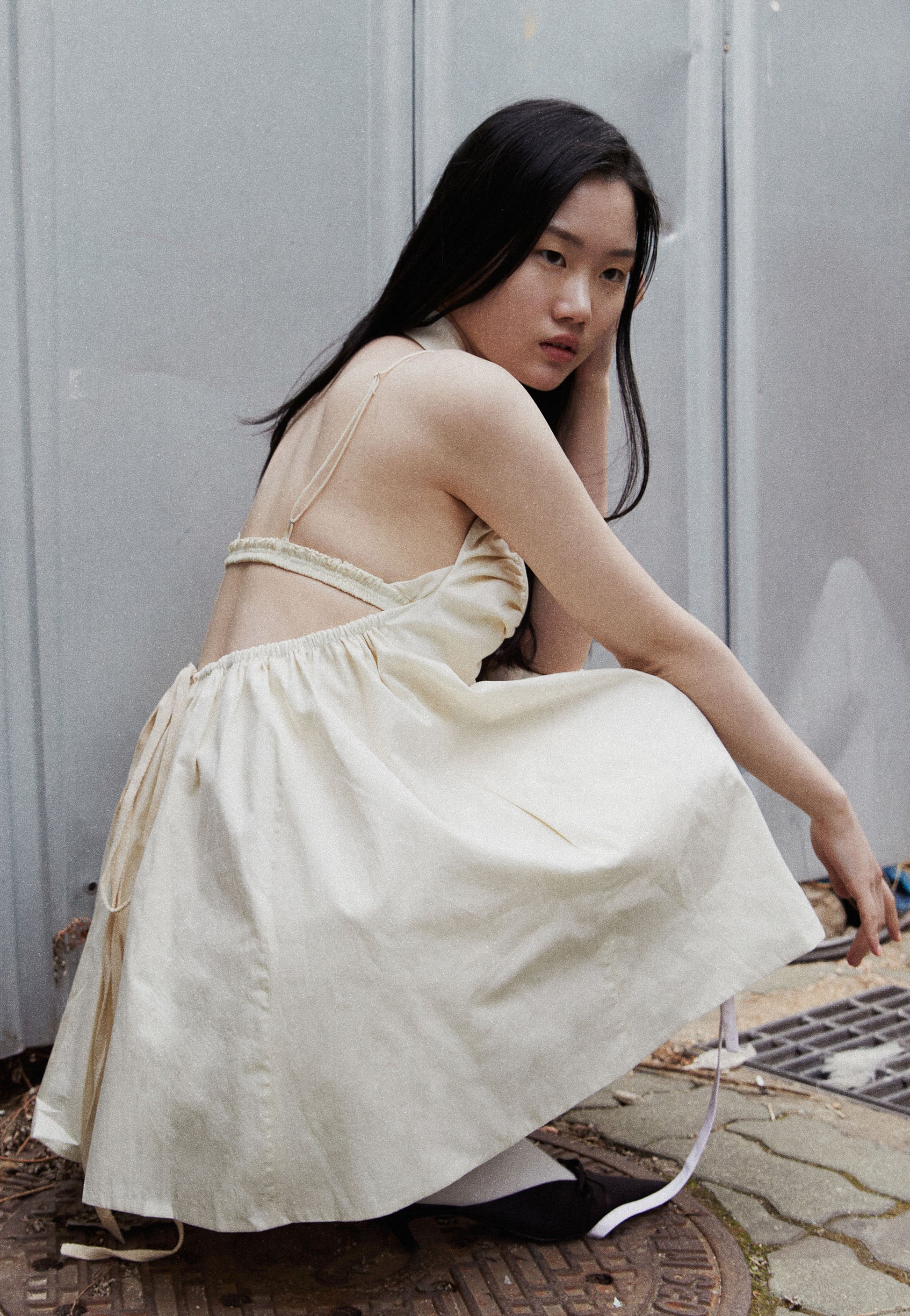 Ruched Halter Balloon Dress Mini Tae Park Ruched Halter Balloon Dress Mini Tae Park