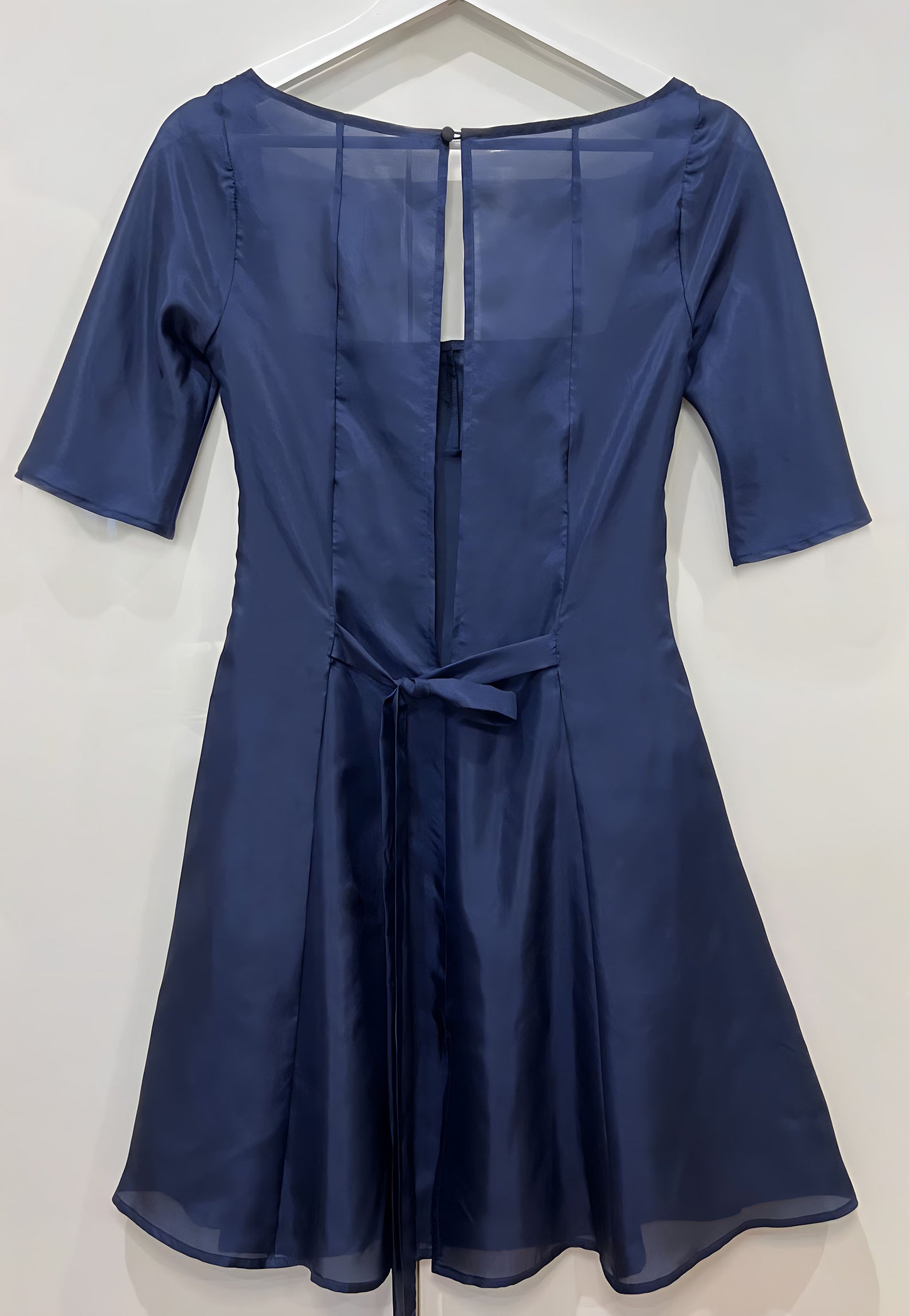 Panel Kick Pleat Dress Midnight