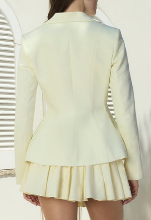 Sculpted Blazer Ivory