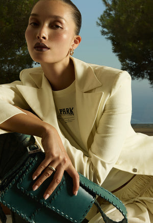 Sculpted Blazer Ivory