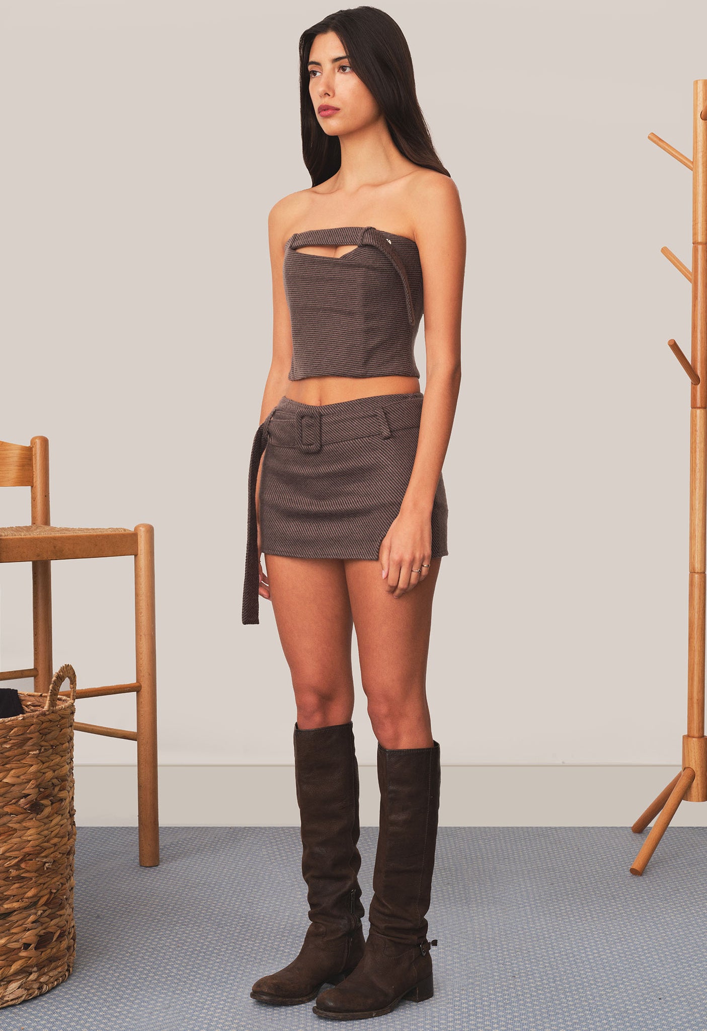 Mini Venus Skort Twill Smoke