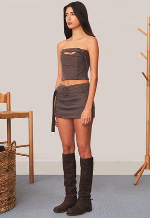 Mini Venus Skort Twill Smoke