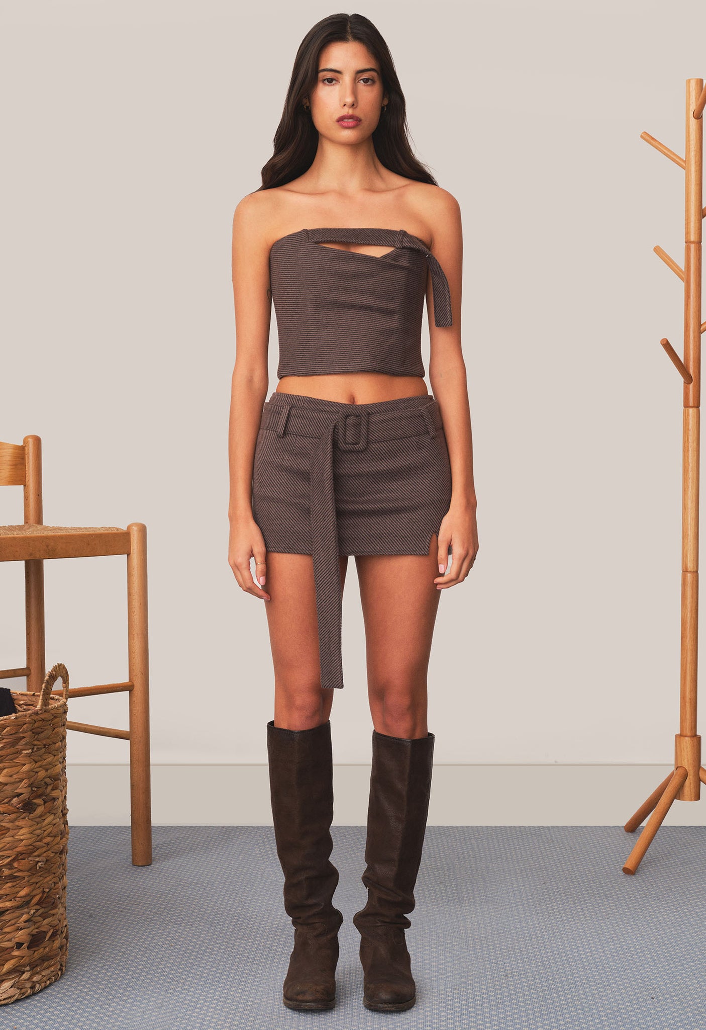 Mini Venus Skort Twill Smoke