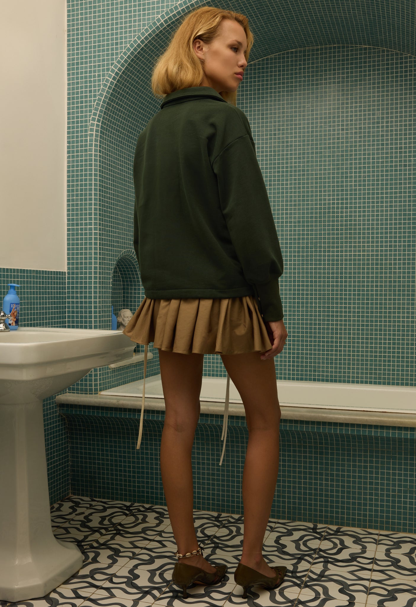 Zip Up Sweatshirt Hunter Green