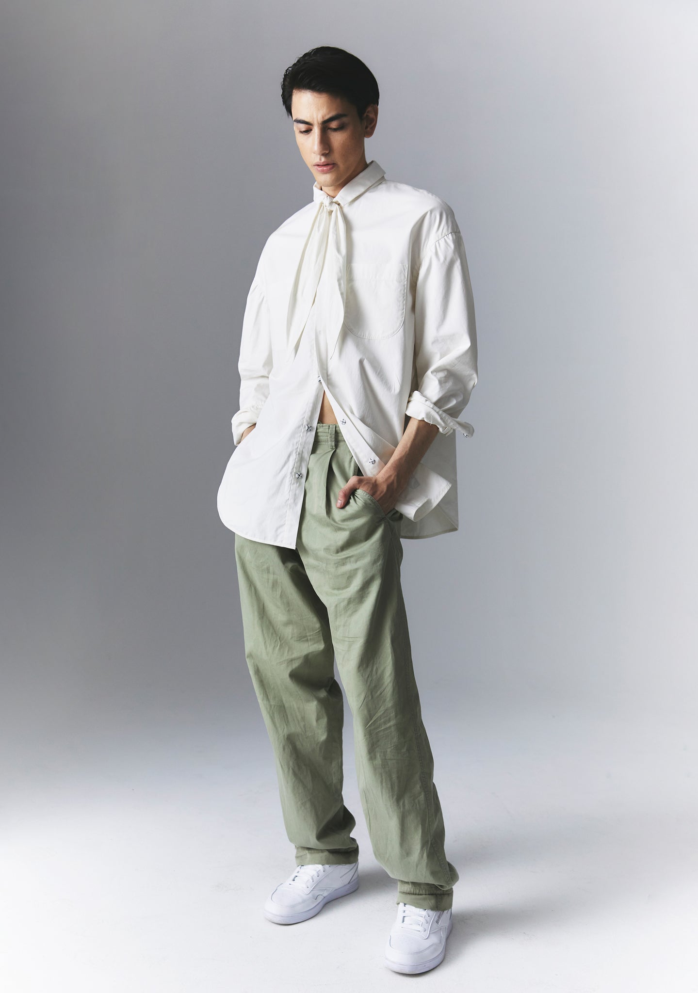 Oversize Boyfriend Dress Shirt Mascarpone