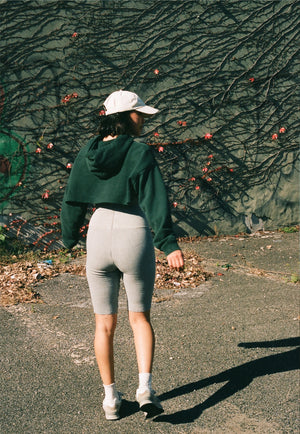Waffle Biker Shorts Heather Grey