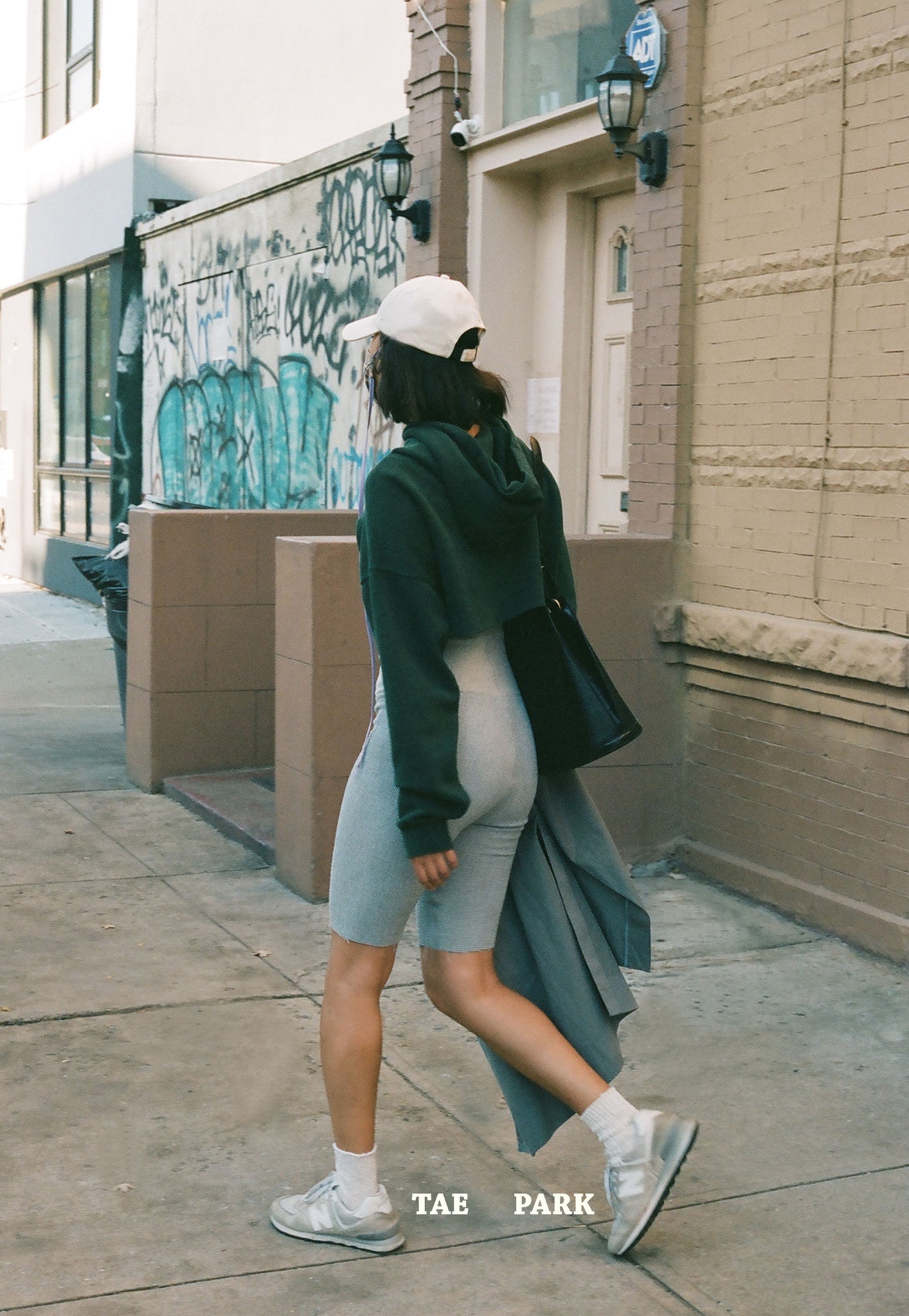 Waffle Biker Shorts Heather Grey