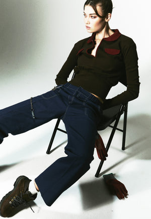 Toy Sweater Brown Red
