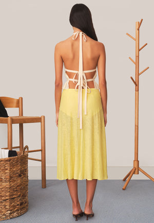 Chiffon Wrap Top Ivory