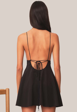 Mini String Dress Black