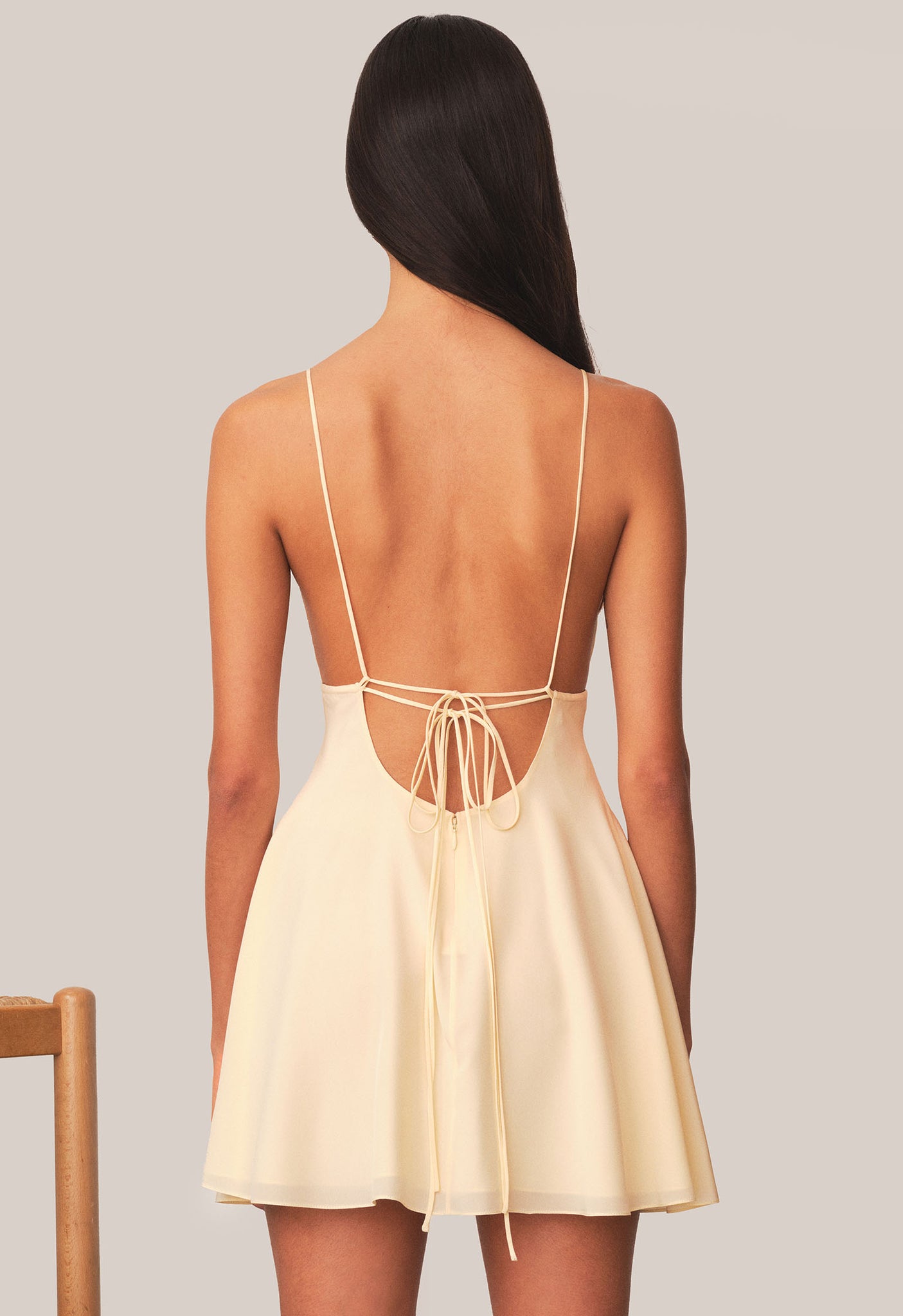 Mini String Dress Ivory – Tae Park